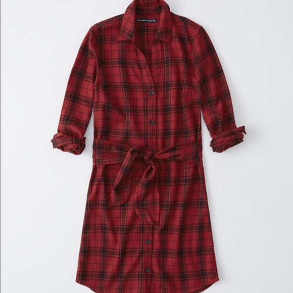Abercrombie & Fitch Dresses & Skirts - ABERCROMBIE&F || flannel shirt dress
